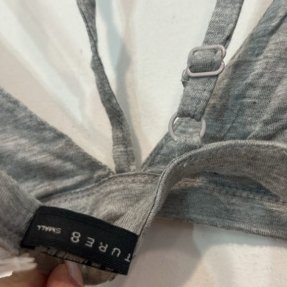 Signature 8 small women’s grey strappy chocker bralette elevated basic layer - Picture 6 of 6